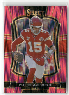 2025 Panini Select #107 Patrick Mahomes II Pink Prizm Shock-1