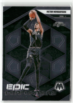 2024-25 Panini Mosaic #1 Victor Wembanyama Epic Performers-1