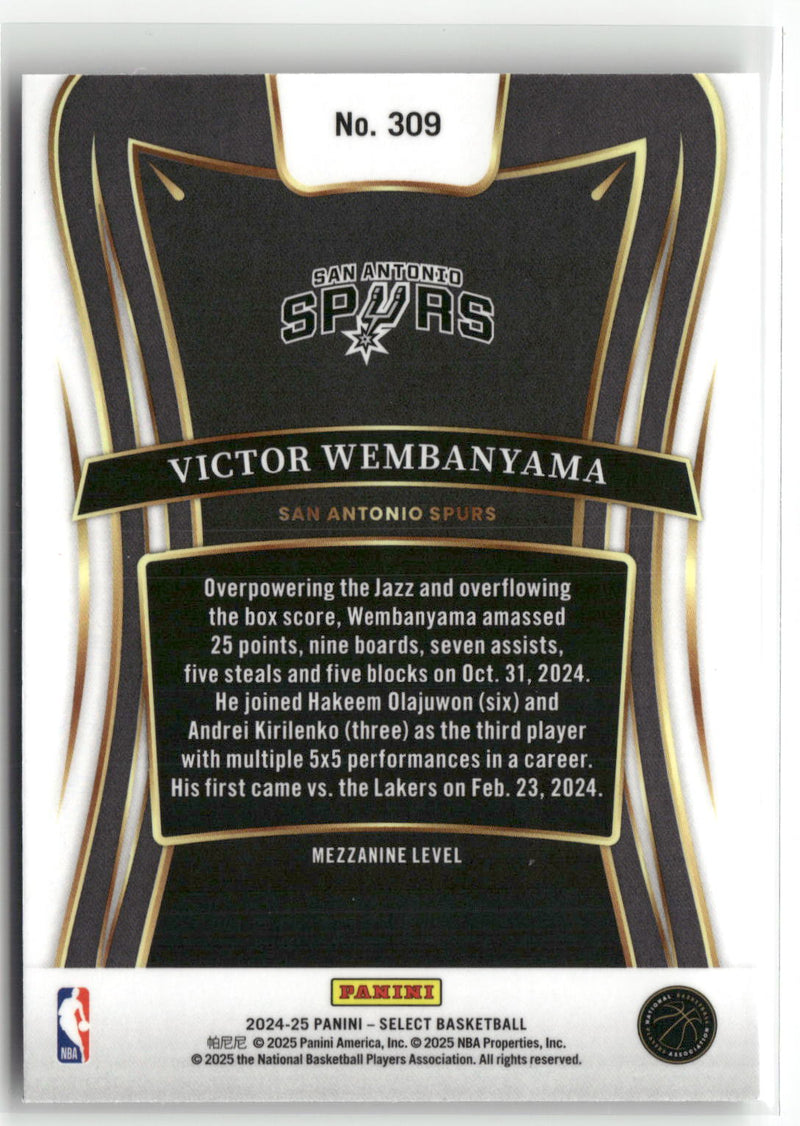 2024-25 Panini Select #309 Victor Wembanyama-2