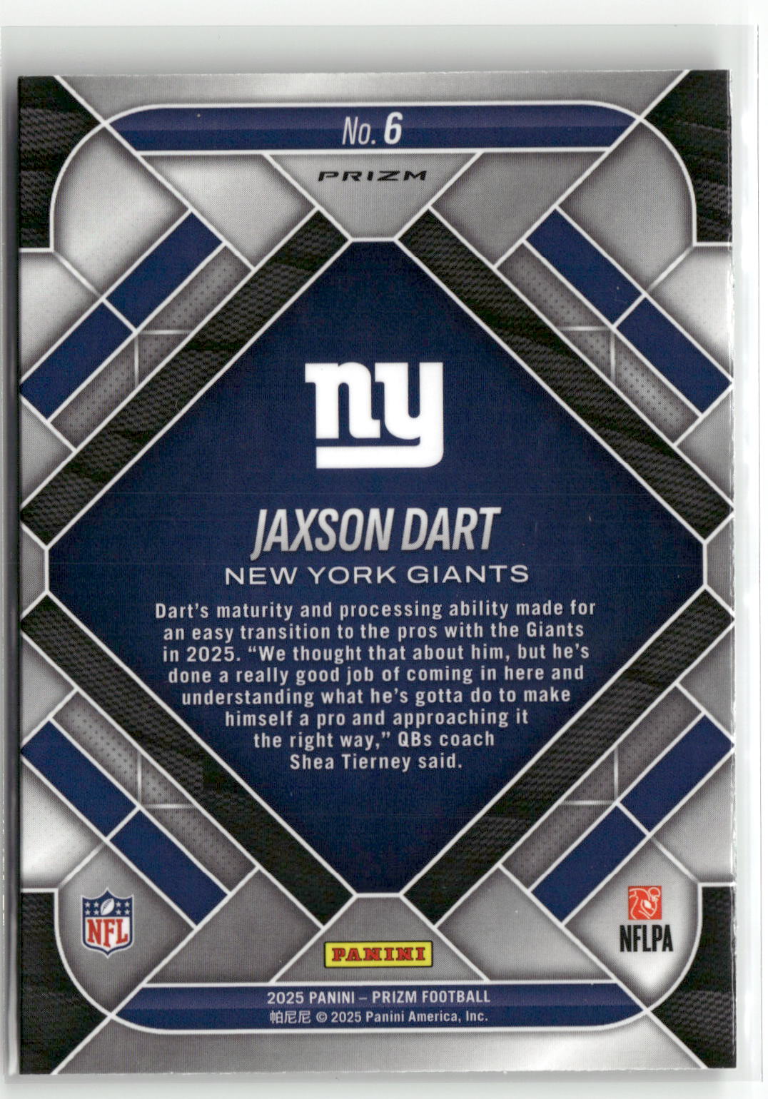 2025 Panini Prizm #6 Jaxson Dart Emergent Green Ice-2