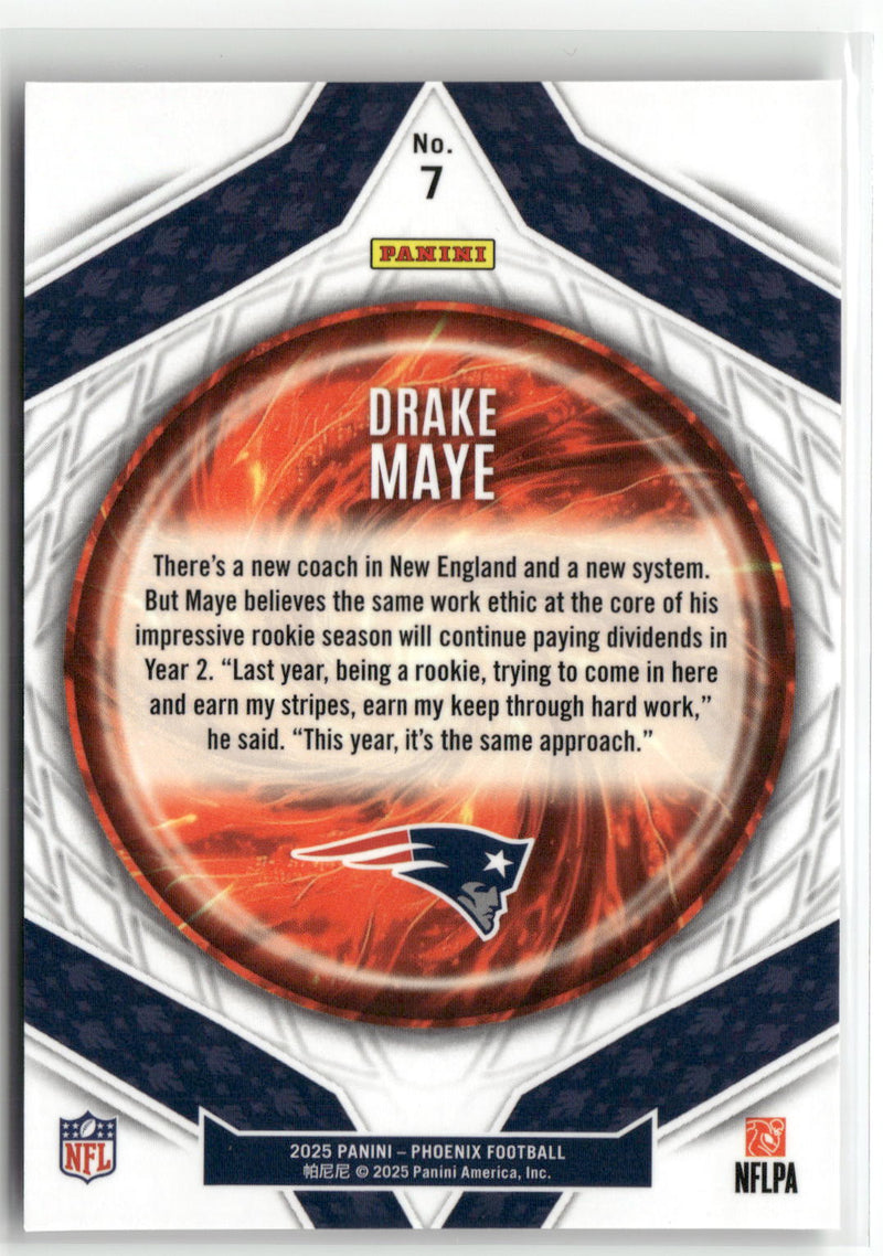 2025 Panini Phoenix #7 Drake Maye Paragon-2