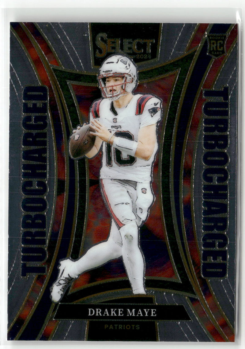 2024 Panini Select #24 Drake Maye Turbocharged-1