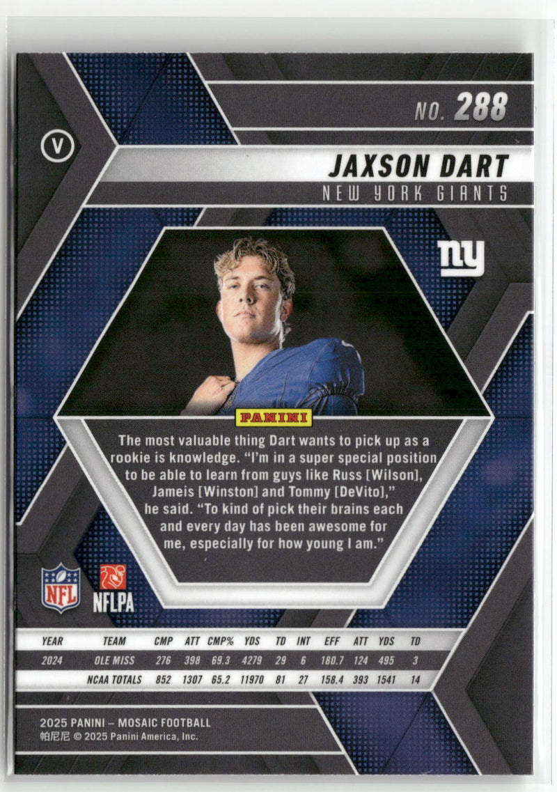 2025 Panini Mosaic #288 Jaxson Dart-2