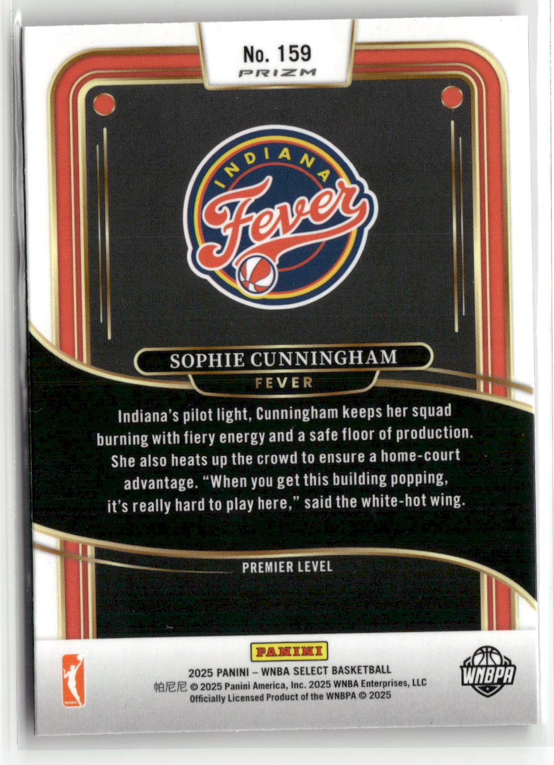 2025 Panini Select WNBA #159 Sophie Cunningham Pink Ice Prizms-2