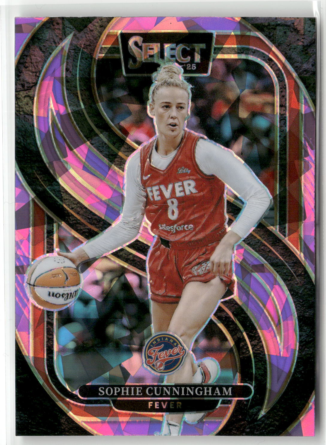 2025 Panini Select WNBA #159 Sophie Cunningham Pink Ice Prizms-1