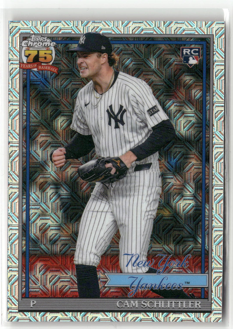 2026 Topps S2 #91C2-3 Cam Schlittler 1991 Baseball 35th Anniversary Chrome-1