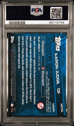 2017 Topps Chrome Update #HMT50 Aaron Judge Update PSA 10-2