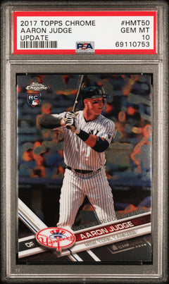 2017 Topps Chrome Update #HMT50 Aaron Judge Update PSA 10-1