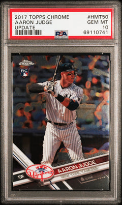 2017 Topps Chrome Update #HMT50 Aaron Judge Update PSA 10-1