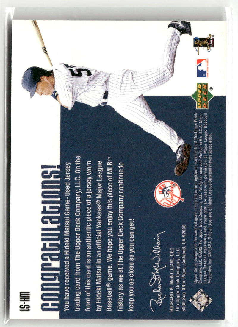 2003 Upper Deck #LS-JG1 Jason Giambi Leading Swatches-2