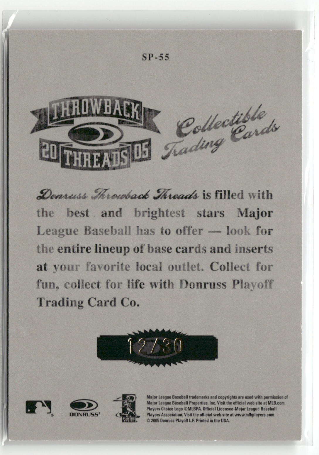 2005 Donruss Studio #SP-55 Hideki Matsui Portraits Throwback Threads White #/30-2
