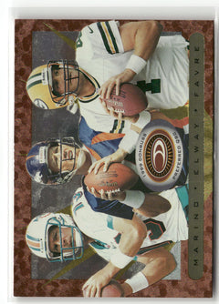 1999 Donruss Preferred QBC #45 Dan Marino / Brett Favre / John Elway-1