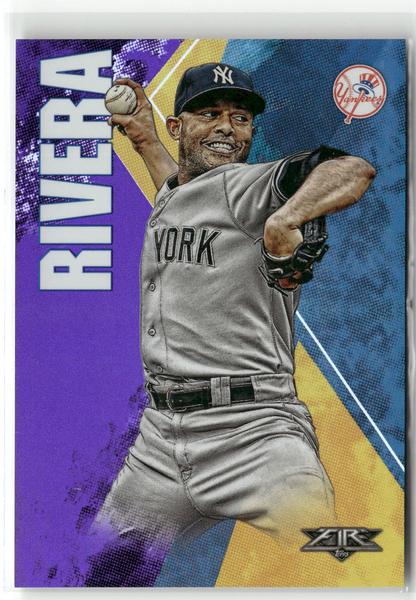 2019 Topps Fire #41 Mariano Rivera Purple #/99