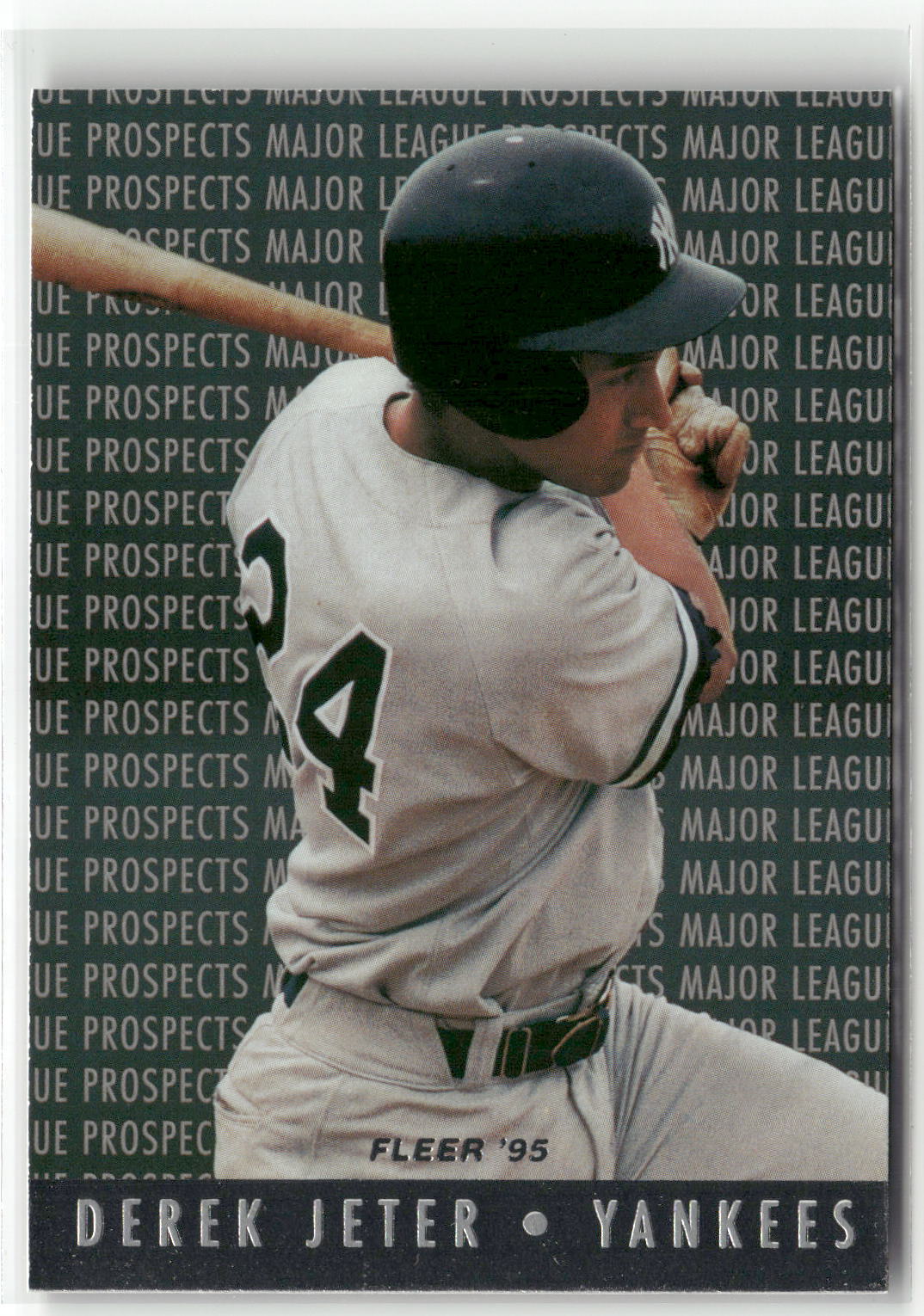 1995 Fleer #7a Derek Jeter Major League Prospects