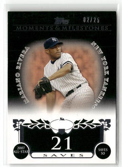 2008 Topps Moments & Milestones #120-49 Mariano Rivera Black #/25-1