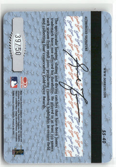 2002 Donruss Studio #SS-40 Andruw Jones Stars Platinum #/50-2