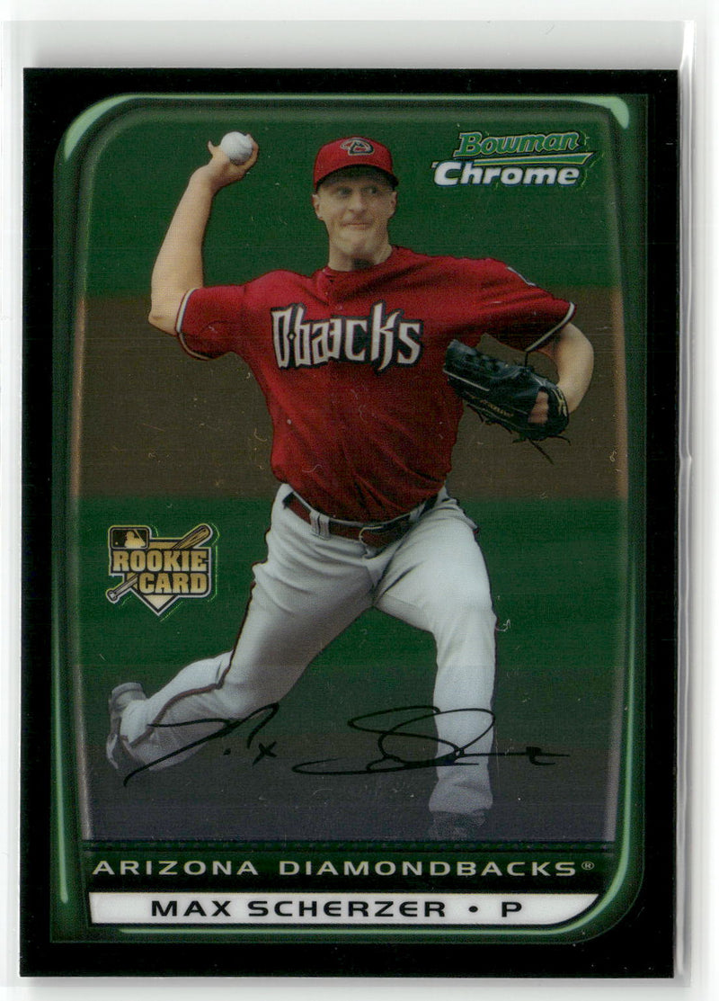 2008 Bowman Draft Picks & Prospects #BDP33 Max Scherzer Chrome-1