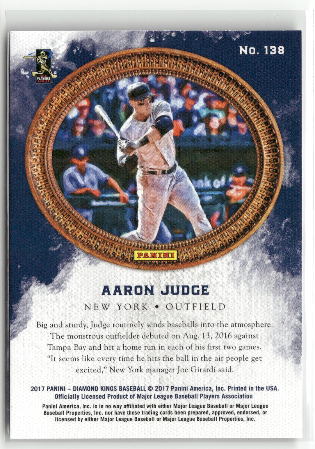 2017 Panini Diamond Kings #138 Aaron Judge-2