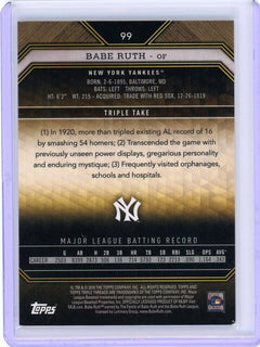 2016 Topps Triple Threads #99 Babe Ruth Emerald #/250-2