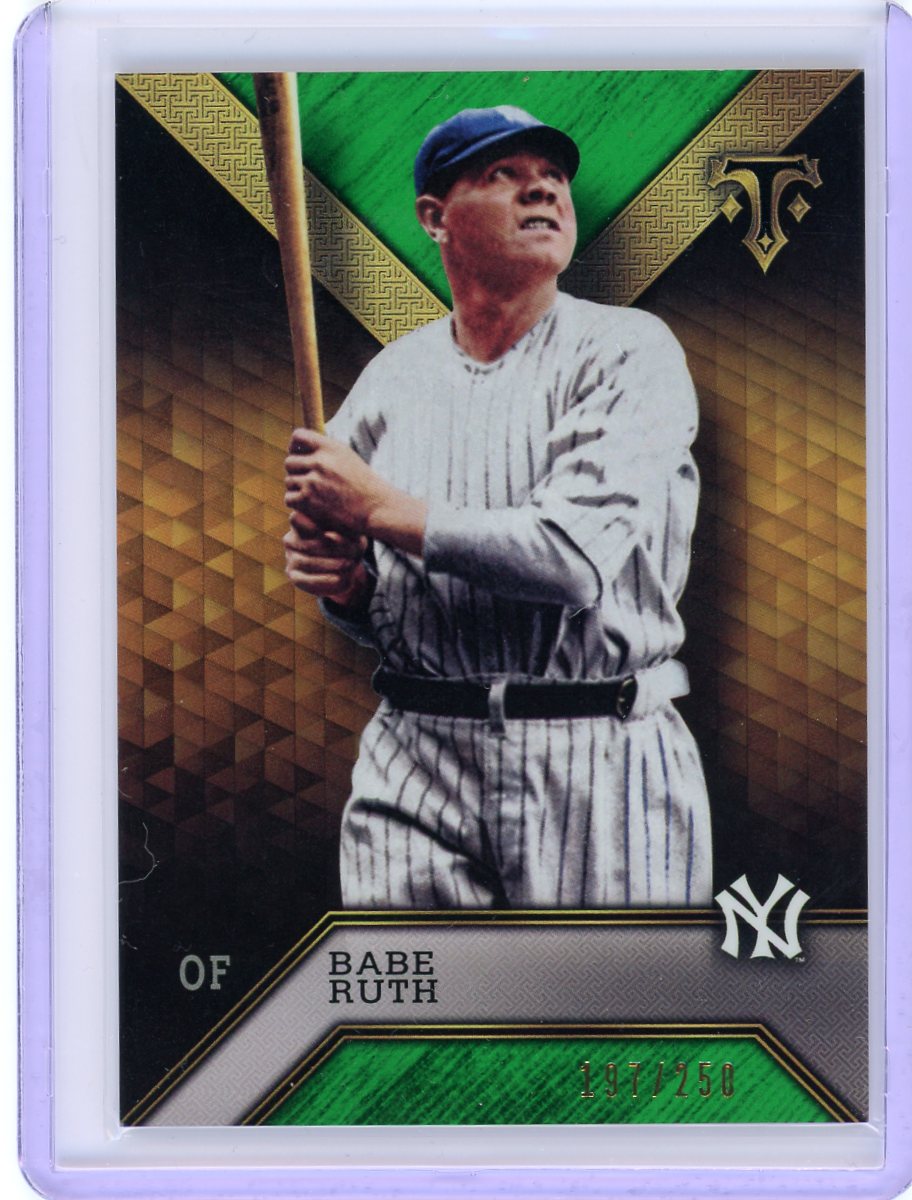 2016 Topps Triple Threads #99 Babe Ruth Emerald #/250