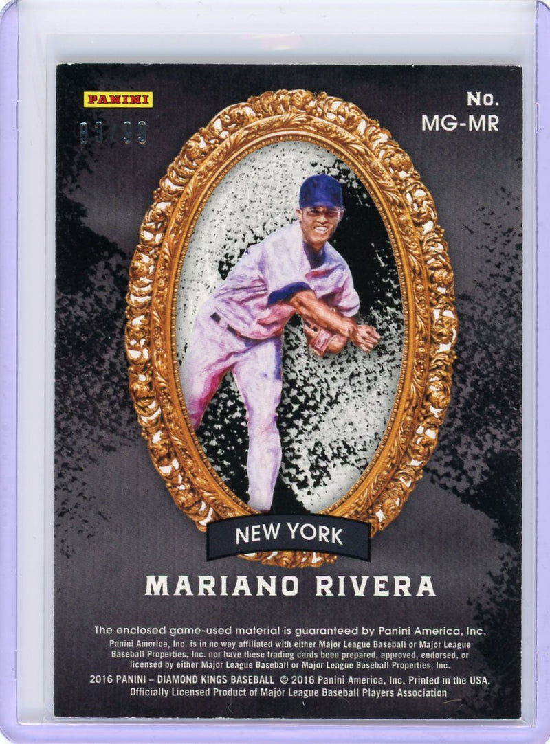 2016 Panini Diamond Kings #MG-MR Mariano Rivera Masters of the Game #/99-2