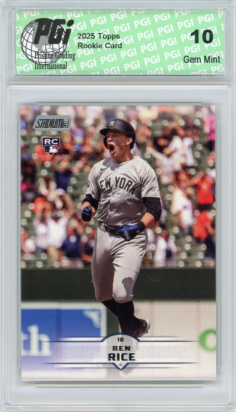 2025 Stadium Club #196 Ben Rice PGI 10