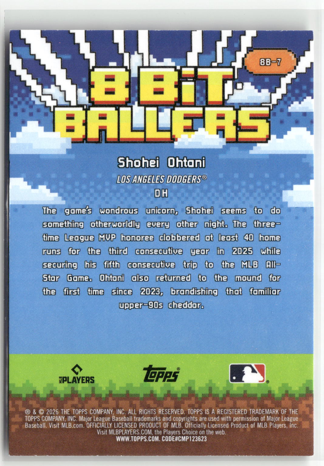 2026 Topps #8B-7 Shohei Ohtani 8 Bit Ballers-2
