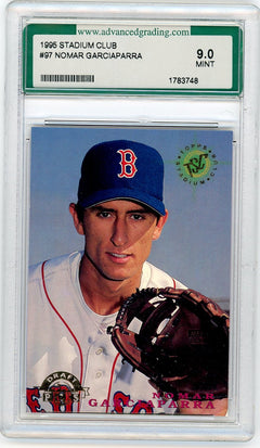 1995 Topps #97 Nomar Garciaparra Stadium Club First Day Issue AGS 9-1