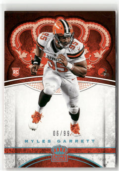 2017 Panini Crown Royale #81 Myles Garrett Light Blue #/99-1