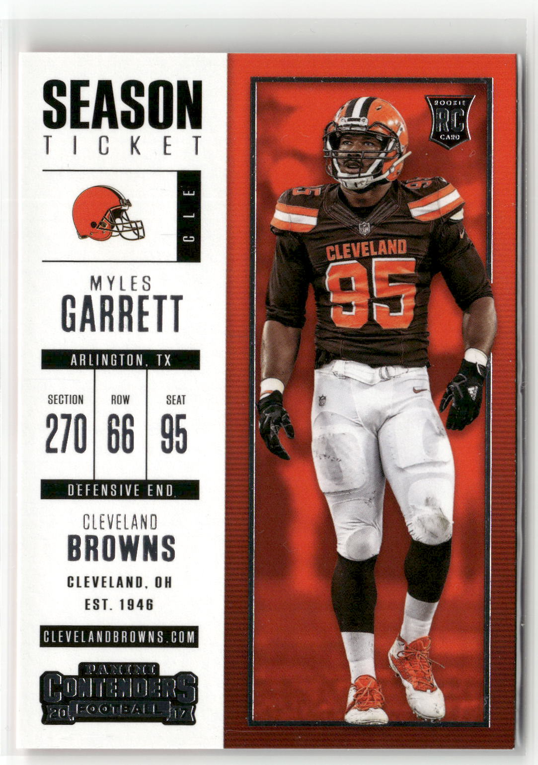 2017 Panini Contenders #44 Myles Garrett-1