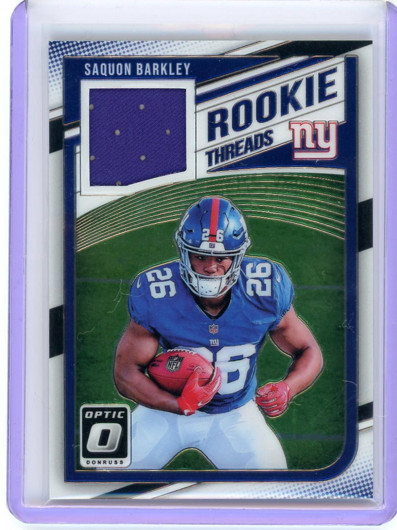 2018 Donruss #6 Saquon Barkley Rookie Threads-1