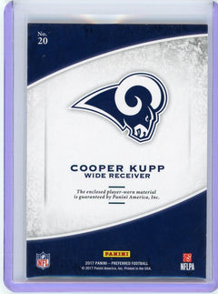 2017 Panini Crown Royale #20 Cooper Kupp Jumbo Silhouettes Jerseys Pink #/250-2