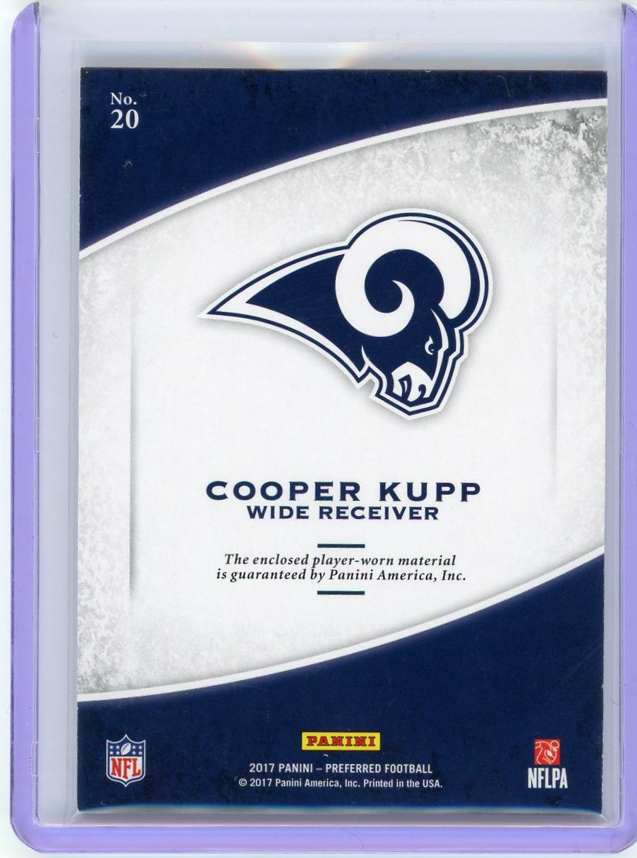 2017 Panini Crown Royale #20 Cooper Kupp Jumbo Silhouettes Jerseys Pink #/250-2