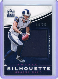 2017 Panini Crown Royale #20 Cooper Kupp Jumbo Silhouettes Jerseys Pink #/250-1