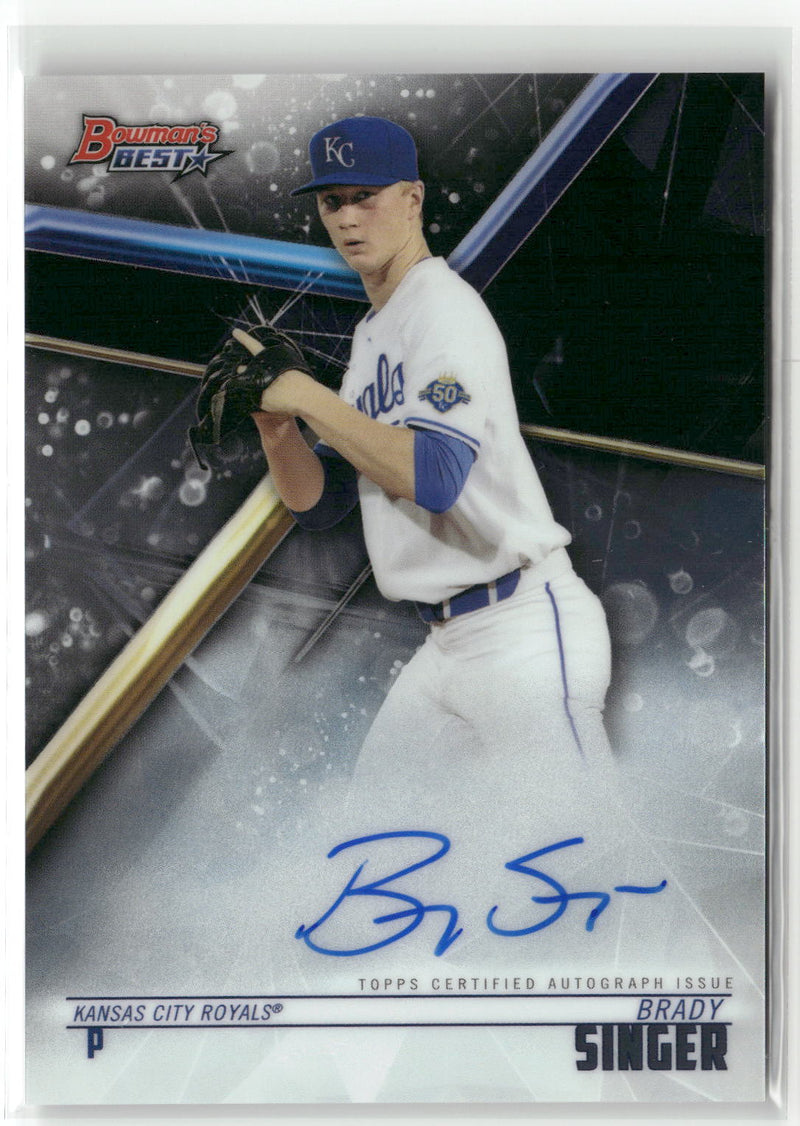 2018 Bowman's Best #B18-BS Brady Singer Best of 2018 Autographs-1