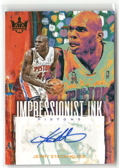 2023-24 Panini Court Kings #II-JER Jerry Stackhouse Impressionist Ink #/99-1