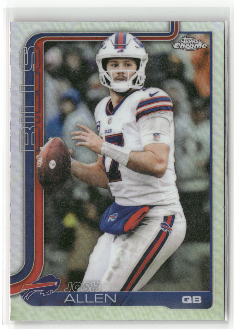 2025 Topps Chrome #34 Josh Allen Refractor-1