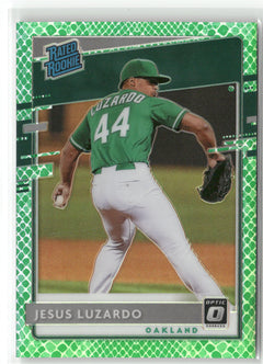 2020 Donruss Optic #34 Jesus Luzardo Dragon Green #/84-1