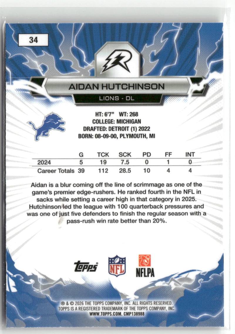 2025 Topps Resurgence #34 Aidan Hutchinson-2