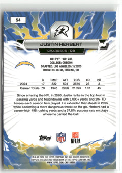 2025 Topps Resurgence #54 Justin Herbert-2