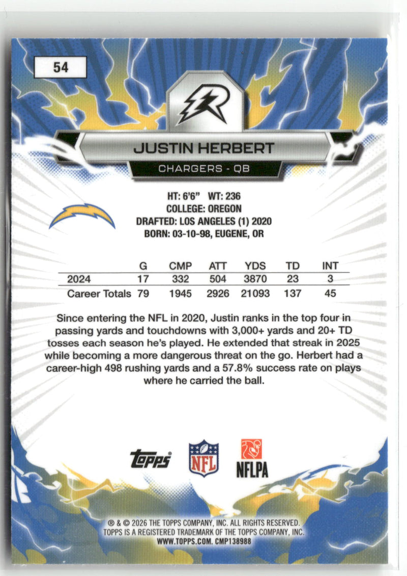 2025 Topps Resurgence #54 Justin Herbert-2