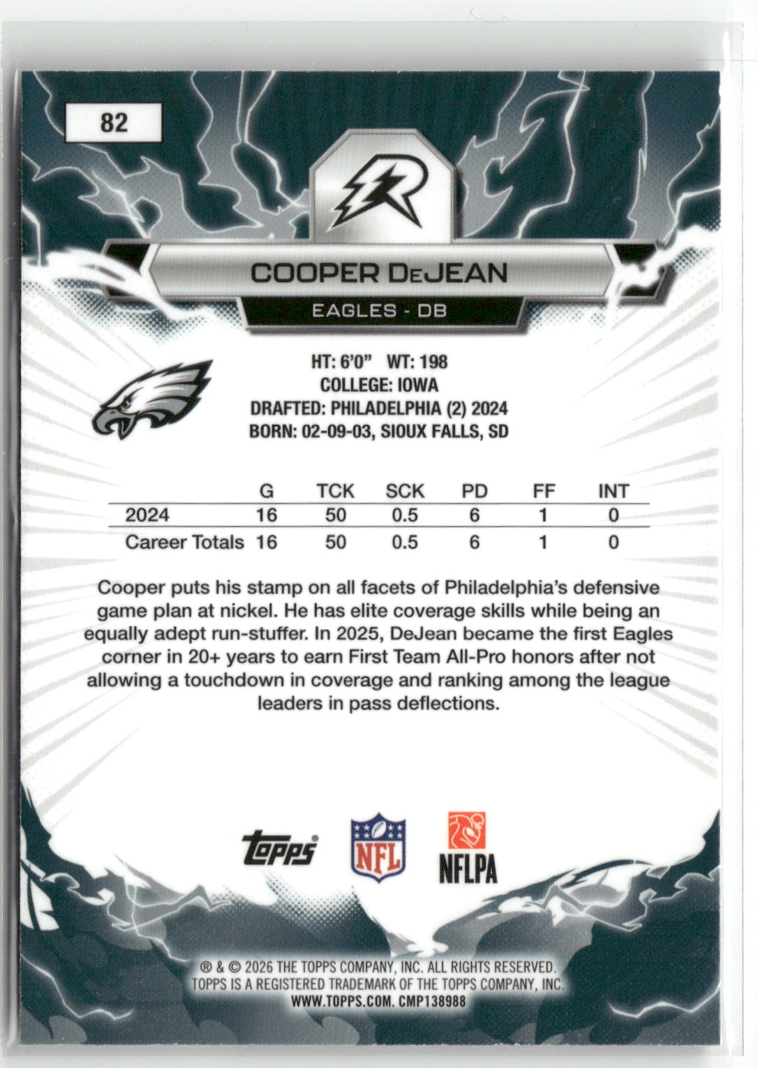 2025 Topps Resurgence #82 Cooper DeJean-2