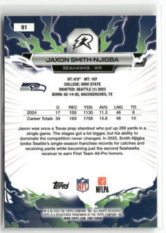 2025 Topps Resurgence #91 Jaxon Smith-Njigba-2