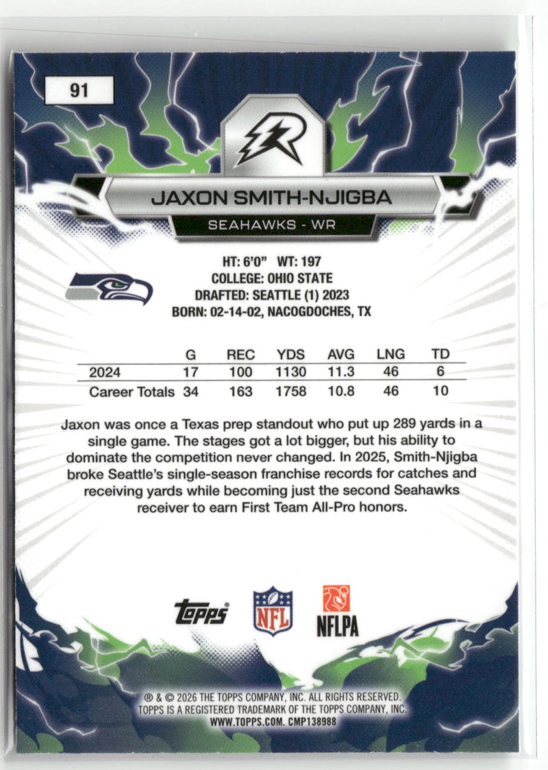 2025 Topps Resurgence #91 Jaxon Smith-Njigba-2