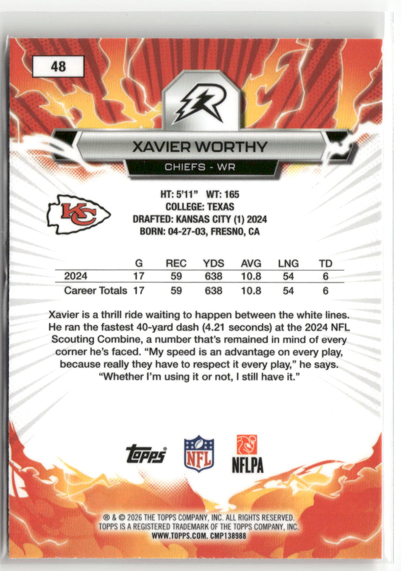 2025 Topps Resurgence #48 Xavier Worthy-2