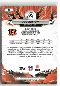 2025 Topps Resurgence #19 Joe Burrow-2