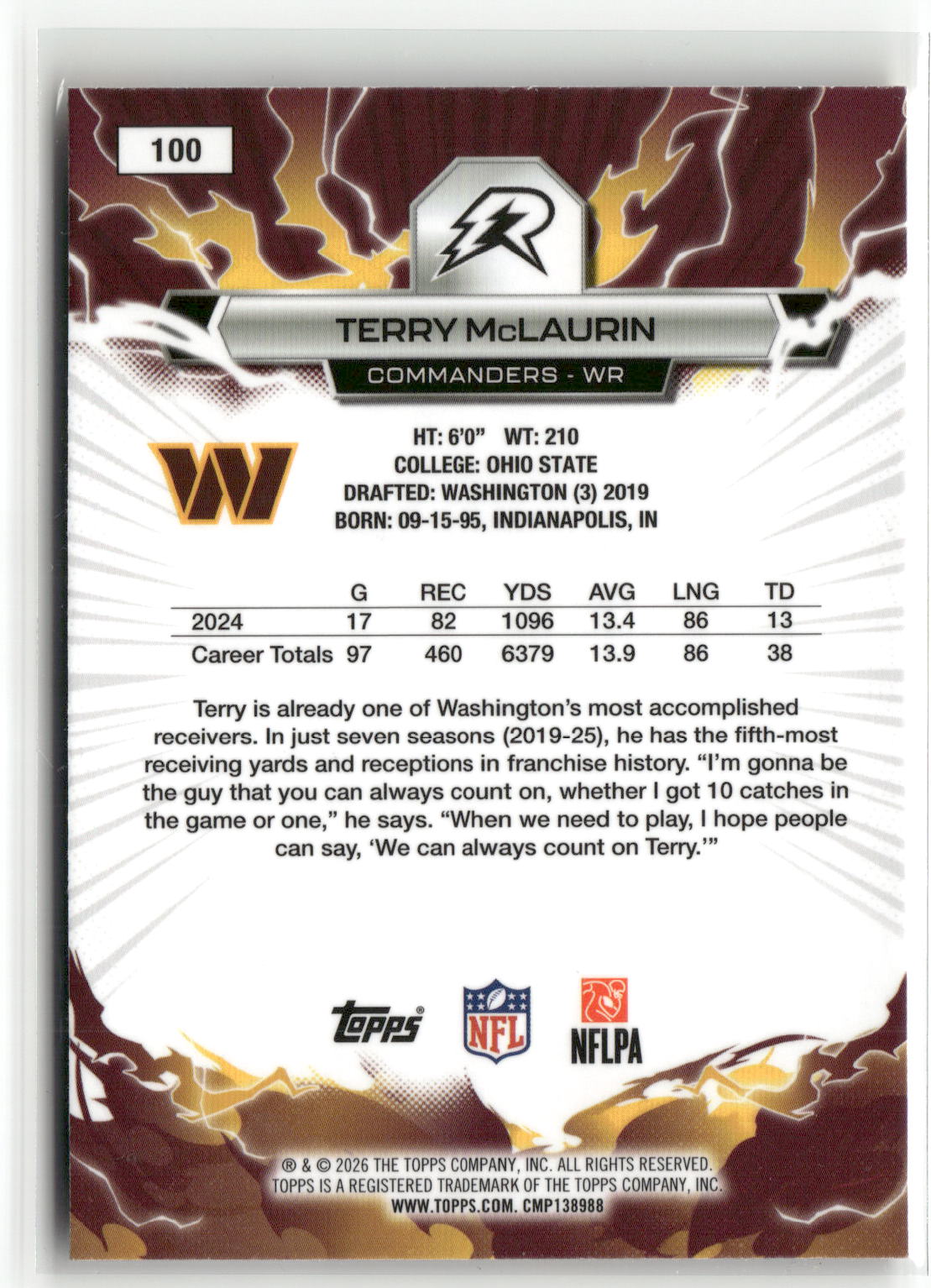 2025 Topps Resurgence #100 Terry McLaurin-2