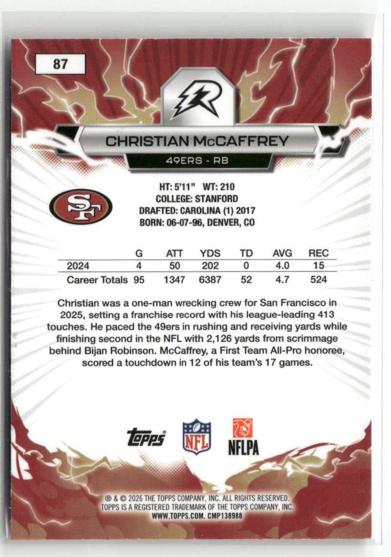 2025 Topps Resurgence #87 Christian McCaffrey-2