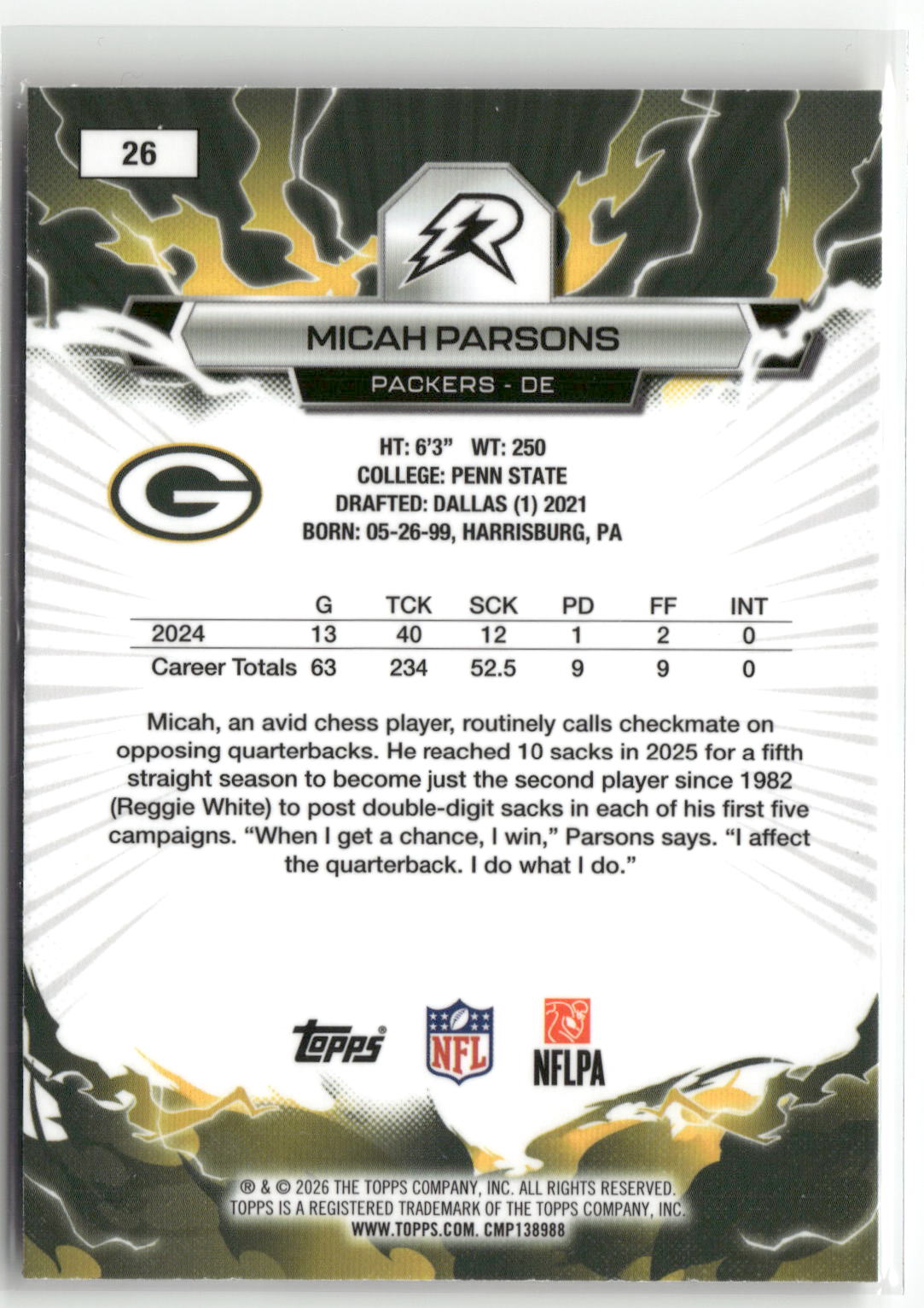 2025 Topps Resurgence #26 Micah Parsons-2