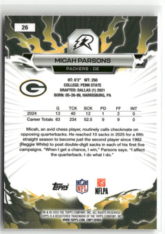 2025 Topps Resurgence #26 Micah Parsons-2